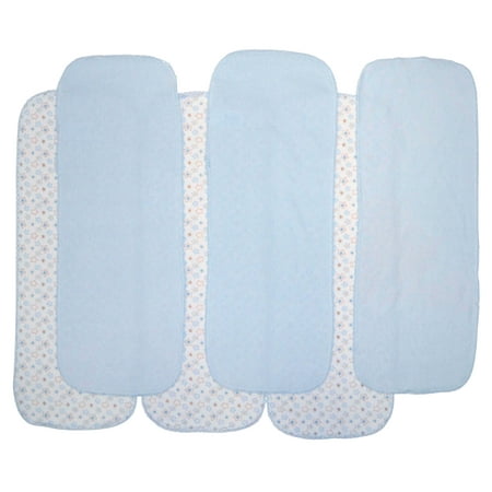 Neat Solutions Knit Terry Burpcloth Set, Boy, Print/Solid, 6 Pack