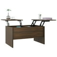 thumbnail image 2 of vidaXL Coffee Table Brown Oak 80x50x42.5 cm Engineered Wood, 2 of 5