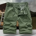 thumbnail image 1 of pstuiky Pantalones cortos para hombre, Pantalones cortos deportivos de verano para hombre, de color liso, informales, cargo Pantalones cortos de baloncesto, 1 of 4