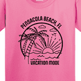 thumbnail image 4 of Inktastic Summer Vacation Mode Pensacola Beach Florida Youth T-Shirt, 4 of 5