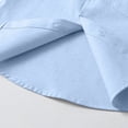 thumbnail image 6 of NIEWTR Boys School Uniform Shirt Long Sleeve Solid Button Down Dress Shirt with Button Cuffs for Daily Wear and Special Events（A-Light Blue,4-5 Years), 6 of 9