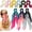 Fresh Color, variant on 12 count Hair Accessories for Women Hair Bows Scrunchies Scarf Ties Bunny Ears Silk Satin Scrunchies Ribbons Scarf Ties with Bows for Women Lady(Black)