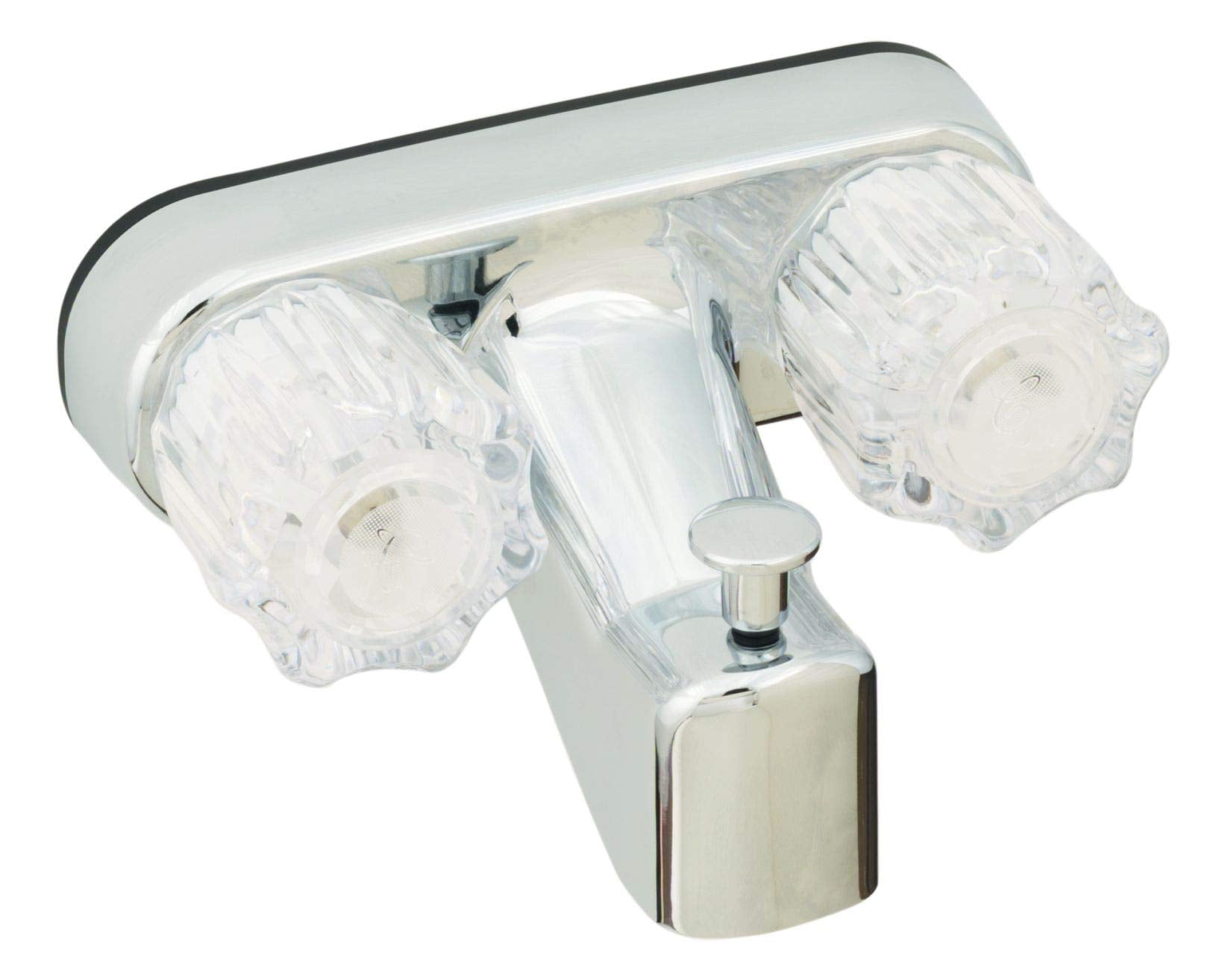 Empire Brass U-YJW41VB Chrome 4" Tub Faucet with Clear Knobs & Diverter