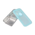 thumbnail image 4 of 2 Pcs Snack Containers Stainless Steel Small Food Box Double Compartment, 4 of 9