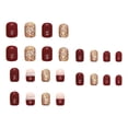 thumbnail image 1 of 24 piezas en Decoración de uñas Uñas postizas brillantes Brillo Manicura artificial Uñas postizas para mujeres Niñas Fiesta Cumpleaños Fernando Prensa en las uñas, 1 of 8