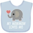 thumbnail image 3 of Inktastic My Mawmaw Loves Me Grandchild Gift Boys or Girls Baby Bib, 3 of 4