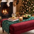 thumbnail image 2 of Merry Christmas Table Runner, Xmas Tree Table Decorations Backdrop for Home Kitchen Indoor Outdoor, Christmas Decorations, 70.86 x 12.99 in, Green, 2 of 6