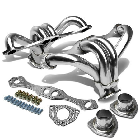 For 66-96 Chevy Small Block V8 4-1 Design 2pcs Stainless Steel Exhaust Header Kit 83 84 85 86 87 88 89 90 91 92 93 94