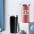 thumbnail image 4 of Los Angeles Insulated Tumbler with Lids and Straws Insulated Stainless Steel Cup Travel Coffee Mug Baseball Gifts 20 Oz, 4 of 6