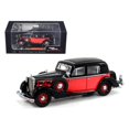 thumbnail image 1 of 1935 Maybach SW35 Spohn Black / Red Hardtop 1/43 Modelo de coche fundido a presión por Signature Models Signature Models 43702bk, 1 of 1