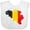AA-White, variant on Inktastic Belgian Map Flag Boys or Girls Baby Bib