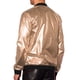 thumbnail image 3 of Chaqueta Holográfica INSPIRE CHIC para hombres, chaqueta bomber brillante con cierre, estilo universitario dorado XL, 3 of 4