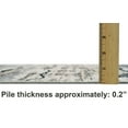 thumbnail image 3 of HR Abstract Area Rug - Non-Slip Rubber Backing, Polyester, Flat Texture, Gray and Multi-Color - Add Modern Elegance to Your Space with a Stunning Printed Design, 3 of 6