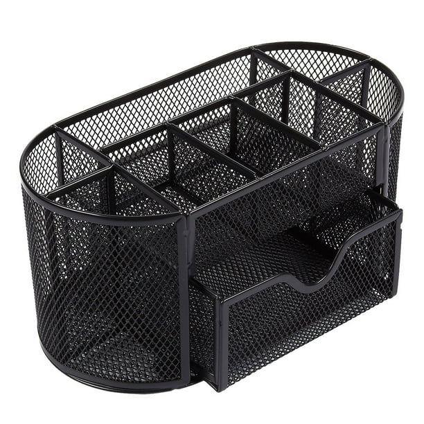 Office Desk Organizer - 8-Compartment Desk Caddy Mesh Organizer with