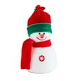 thumbnail image 2 of Muñeco de nieve de peluche decorativo para colgar en el árbol de Navidad, relleno de espuma y franela 14 cm x 7 cm x 7 cm, 2 of 9