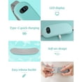 thumbnail image 5 of TeSabMi Cordless Heating Pad for Period Cramps, 6 Heat Setting, 6 Massage Modes, Gifts for Women Her Birthday Christmas Light Blue, 5 of 8