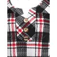 thumbnail image 3 of Camiseta Swing Talla Extra a Cuadros Rosegal  Mangas largas de talla grande, 3 of 5