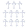 thumbnail image 1 of Parches de Planchar en Cruz Uxcell, Parchment Bordado para Reparación de Mochilas, Ropa, Zapatos, Sombreros DIY Blanco, 1 of 6