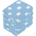 thumbnail image 2 of Coolnut 4 PCS White Polka Dots Washcloths, 12 X 12 Inches Cotton Wash Cloths, Highly Absorbent and Soft Face Towels for Bathroom,Gym,Hotel and Spa, 2 of 6