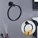 thumbnail image 4 of Toalleros sencillos para baño, soportes para toallas de mano, accesorios de pared Negro, 4 of 8