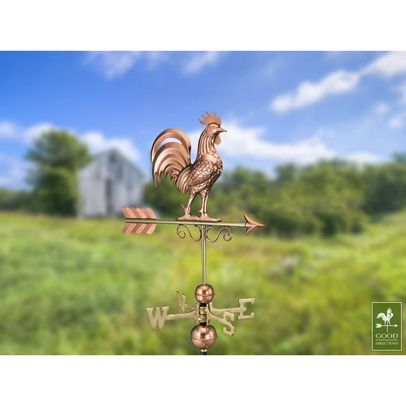 Bantam Rooster Weathervane - Pure Copper by Good Directions