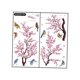 thumbnail image 3 of 2 pegatinas de pared con diseño de pájaros y flores rosas para ventana, impermeables, modernas y versátiles. Vertical, 3 of 7