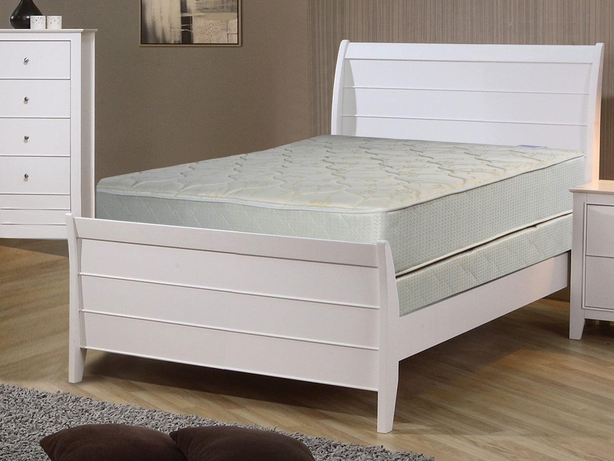 Continental Sleep, 9inch Fully Assembled Innerspring Mattress and 4
