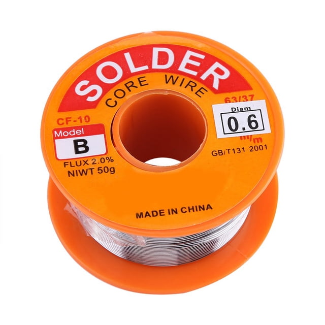 Carrete de estaño para soldadura, carrete de alambre de soldadura con núcleo de resina 63/37, carrete de hierro para soldadura, durabilidad mejorada
