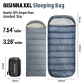 thumbnail image 2 of Saco de Dormir BISINNA XXL Impermeable para Adultos, 4 Estaciones, 2 of 7