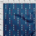 thumbnail image 2 of oneOone Coton Bio Voile Tissu Flèche Signe Tissu Imprimé Kasuri BTY 42 Pouces de Large, 2 of 4