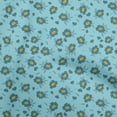 thumbnail image 1 of oneOone Rayon Sky Blue Fabric Leaves & Clover Quilting Supplies Print Sewing Fabric By The Yard 56 Inch Wide, 1 of 8