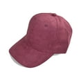 thumbnail image 1 of Adjustable Unisex Suede Baseball Cap Baseball Cap Suede Baseball Curved Brim Hat Solid Color Outdoor Sports Hat, 1 of 9