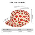 thumbnail image 6 of Fotbe Tomatoes And Chili Flat Bill Visor Cap Classic Snapback Hat Polyester Foam Trucker Hat Trucker Cap Adjustable Baseball Cap, 6 of 9