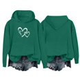 thumbnail image 4 of EnJoCho Youth Boys Girls Hooded Sweatshirt Fleece Pullover Top Fashion Casual Warm Winter Fall Cozy Comfortable Loungewear Kids Teen Clothes School Daily, 4 of 7