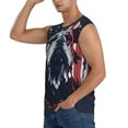thumbnail image 3 of Fotbe Bulldog with Forest Flag Men's Camiseta sin Mangas Estampada para Hombres, Playera Casual para Gimnasio, Entrenamiento, Playa-Medium, 3 of 7