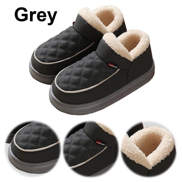 Pantuflas Esponjosas para Casa Zapatos Mujer Y Hombre Espalda Cerrada Interior Exterior