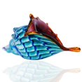 thumbnail image 1 of Eustuma Figuras de caracola de vidrio soplado a mano, adorno de animales marinos para decoración del hogar, colección de animales marinos para regalo de cumpleaños, concha marina de vidrio, 1 of 5