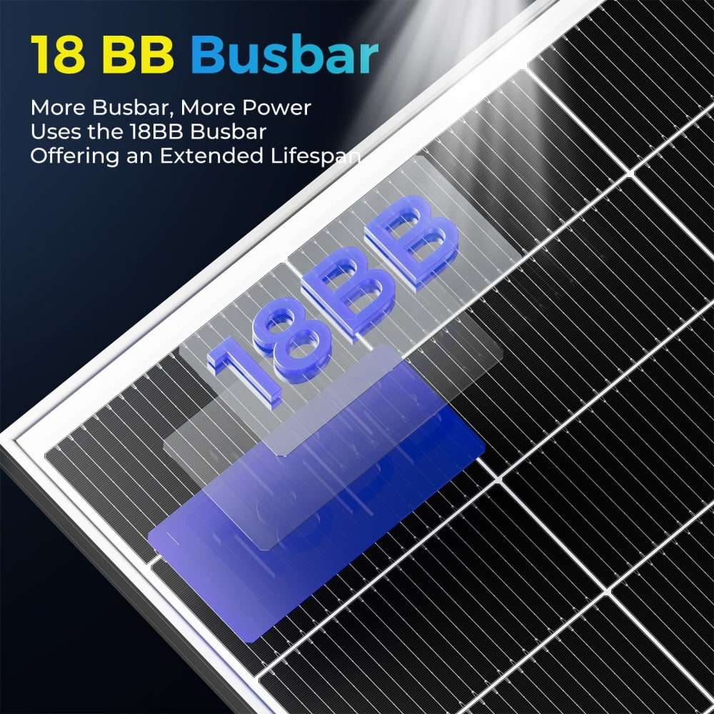 WERCHTAY 250W 500W 1000W Mono Solar Panel 18BB Power RV Camping Home Camp Off Grid Charge
