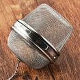 thumbnail image 4 of Colador de té de acero inoxidable Billuyoard HA1623-00B bola de condimento malla plata, 4 of 6
