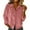 Pink, variant on Corduroy Button Down Shirts for Women Long Sleeve Casual Lapel Collared Shackets Solid Color Womens Blouses (XL, Pink)