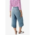 thumbnail image 2 of ellos Women's Plus Size Lightweight Wide-Leg Crop Jeans, 2 of 2