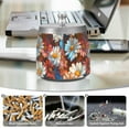 thumbnail image 6 of Yayeee Ashtray with Lid for Cigarette Smokeless Stainless Steel Home Ash Holder, Vibrant Floral, 6 of 7