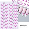 thumbnail image 4 of Dopamine Smile Line Nail Stickers Self-Adhesive Nail Tips For DIY O3J2, 4 of 7