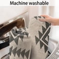 thumbnail image 5 of Beige Geometric Triangle Diamond Pattern Bathroom Rugs Mat,Non Slip Microfiber Bathroom Rug,Rubber Backing,Soft Bathroom Mats for Bathroom Floor,Tub and Shower,17x27in(43x68cm), 5 of 5