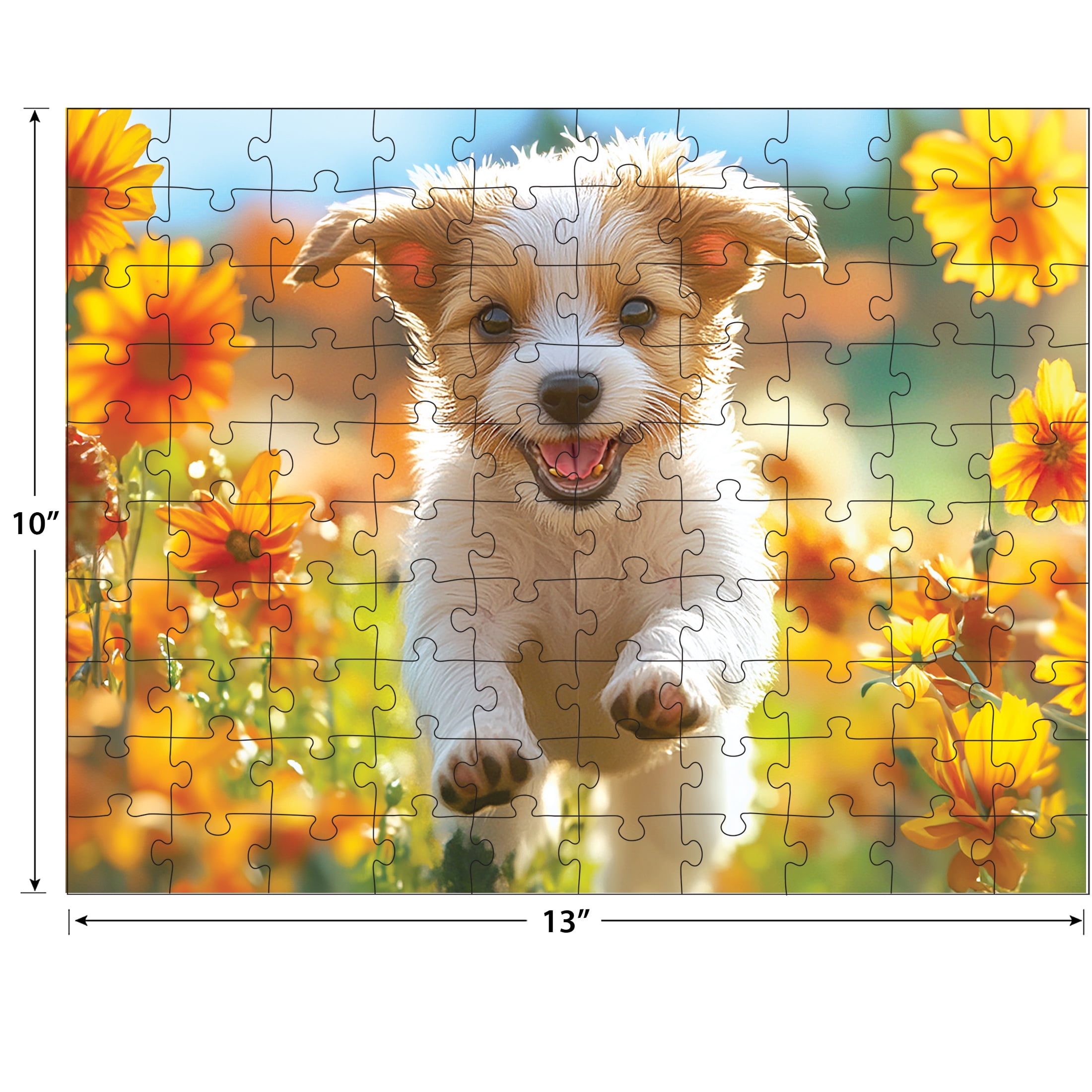 RoseArt - Snack Size 400-Piece - I Love Dogs - Adult Interlocking Puzzle