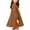 Brown, variant on Krayuyo Girls Fall Dresses Ruffled Crew Neck Long Sleeve Casual Dresses Little Girls A-Line Dresses 2-10 Years