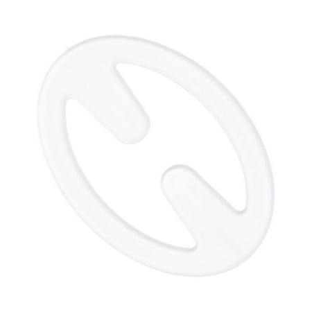 HOMEMAXS Bra Strap Invisible Buckle Cross Underwear Buckle Back Anti-slip Oval Shaped Female Bra Shoulder Strap Buckle (Transparent)
