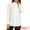 White, variant on DARING DIVA Women's Side Slit Long Sleeve Button Down Tops XS White