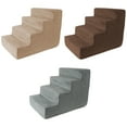 thumbnail image 6 of PETMAKER 4-Step Pet Stairs with Removable Zippered Microfiber Cover, Gray, 6 of 7