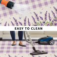 thumbnail image 4 of Purple Lavenders Outdoor Rug 4x6 Ft, Non Slip Washable Area Rug, Spring Floral Plaid Farmhouse Rustic Patio Rugs Carpet Runner, Large Floor Mat for Indoor/Outdoor Deck Porch Camping, 4 of 8
